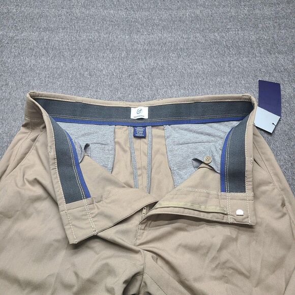 Kilburne‎ Finch Pants Mens 34x32 Khaki Straight Fit Comfort Waistband Stretch - Picture 4 of 8